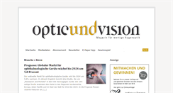 Desktop Screenshot of optic-und-vision.de