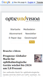 Mobile Screenshot of optic-und-vision.de