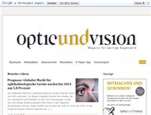 Tablet Screenshot of optic-und-vision.de